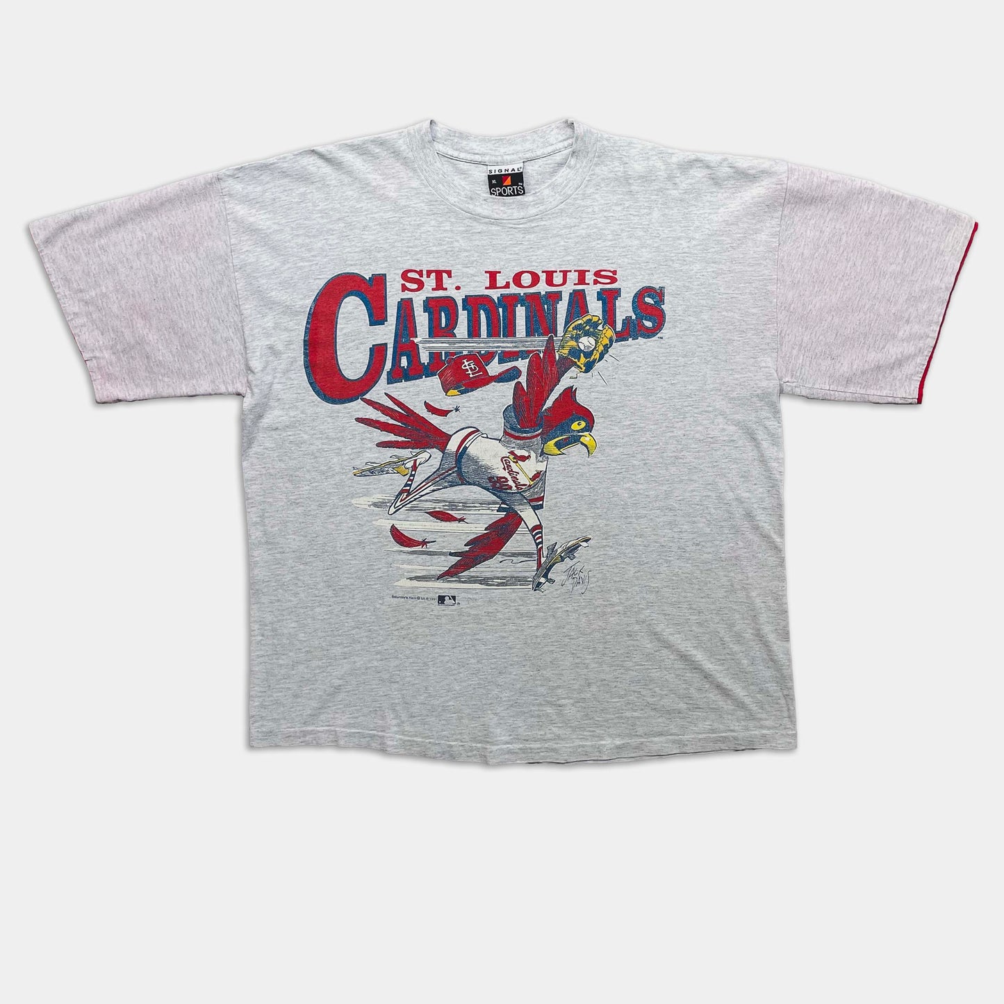 St Louis Cardinals Jack Davis Graphic T-Shirt - 1991 - XL