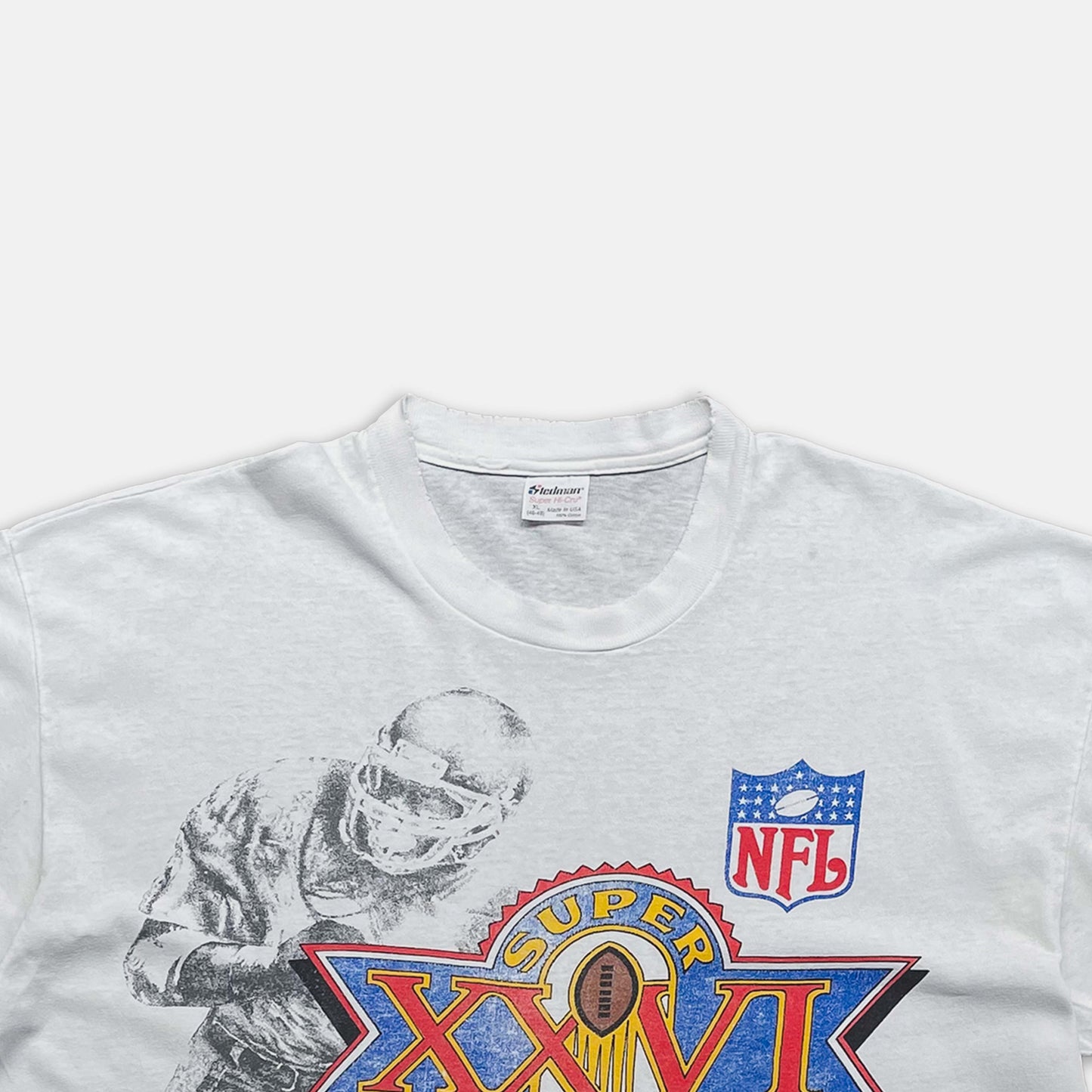 Superbowl XXVI Redskins vs Bills T-Shirt - 1992 - XL