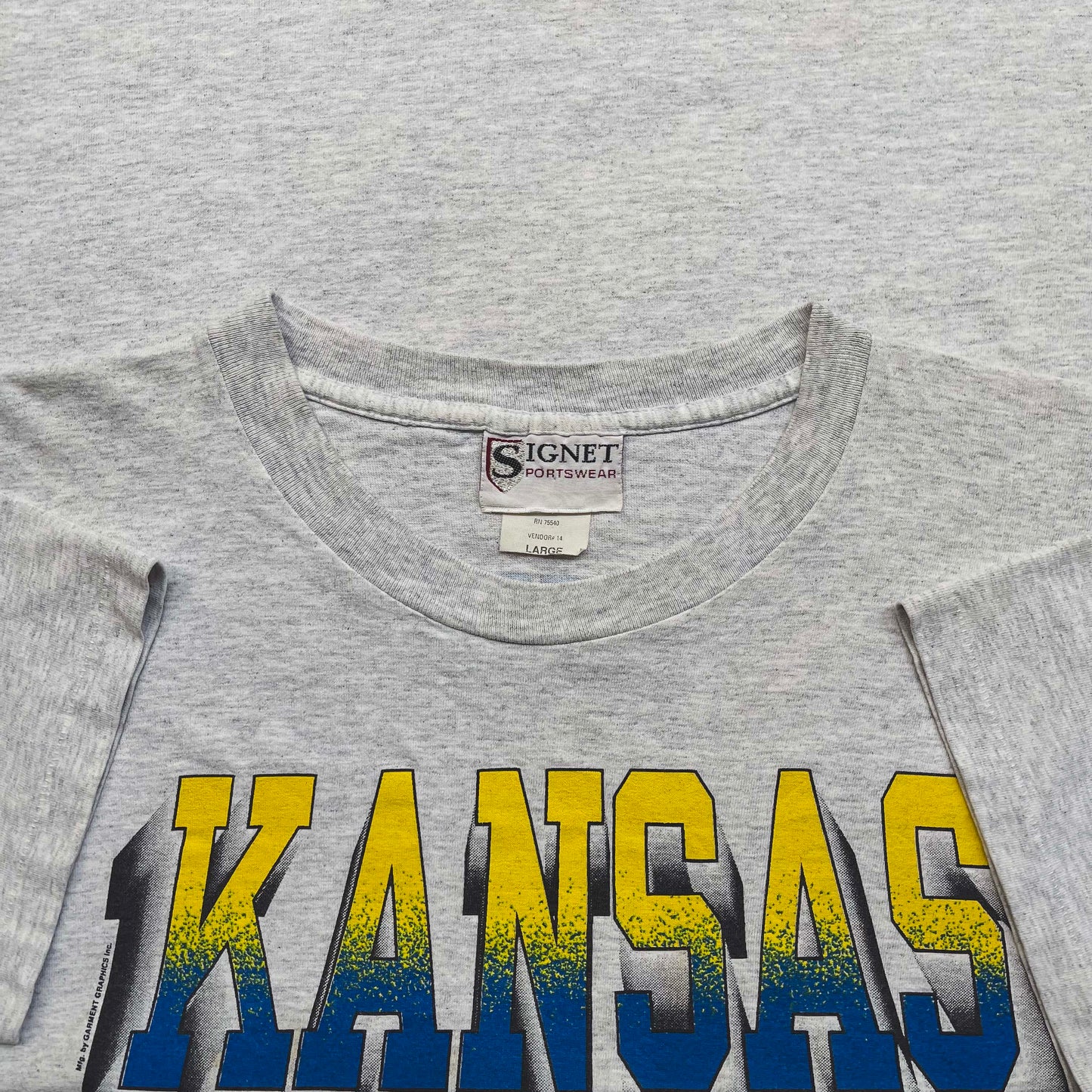 Kansas Jayhawks T-Shirt - 1990s - L