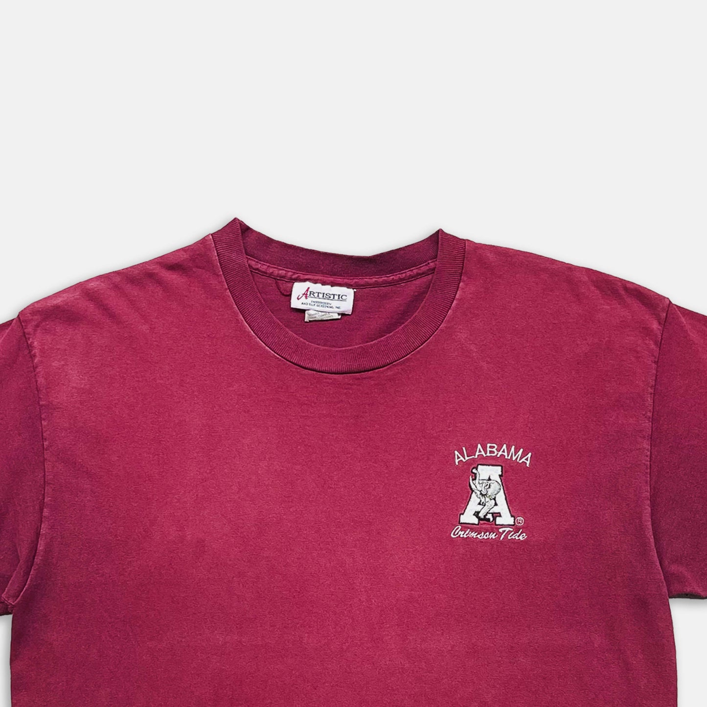 Alabama Crimson Tide Embroidered T-Shirt - 1990s - L