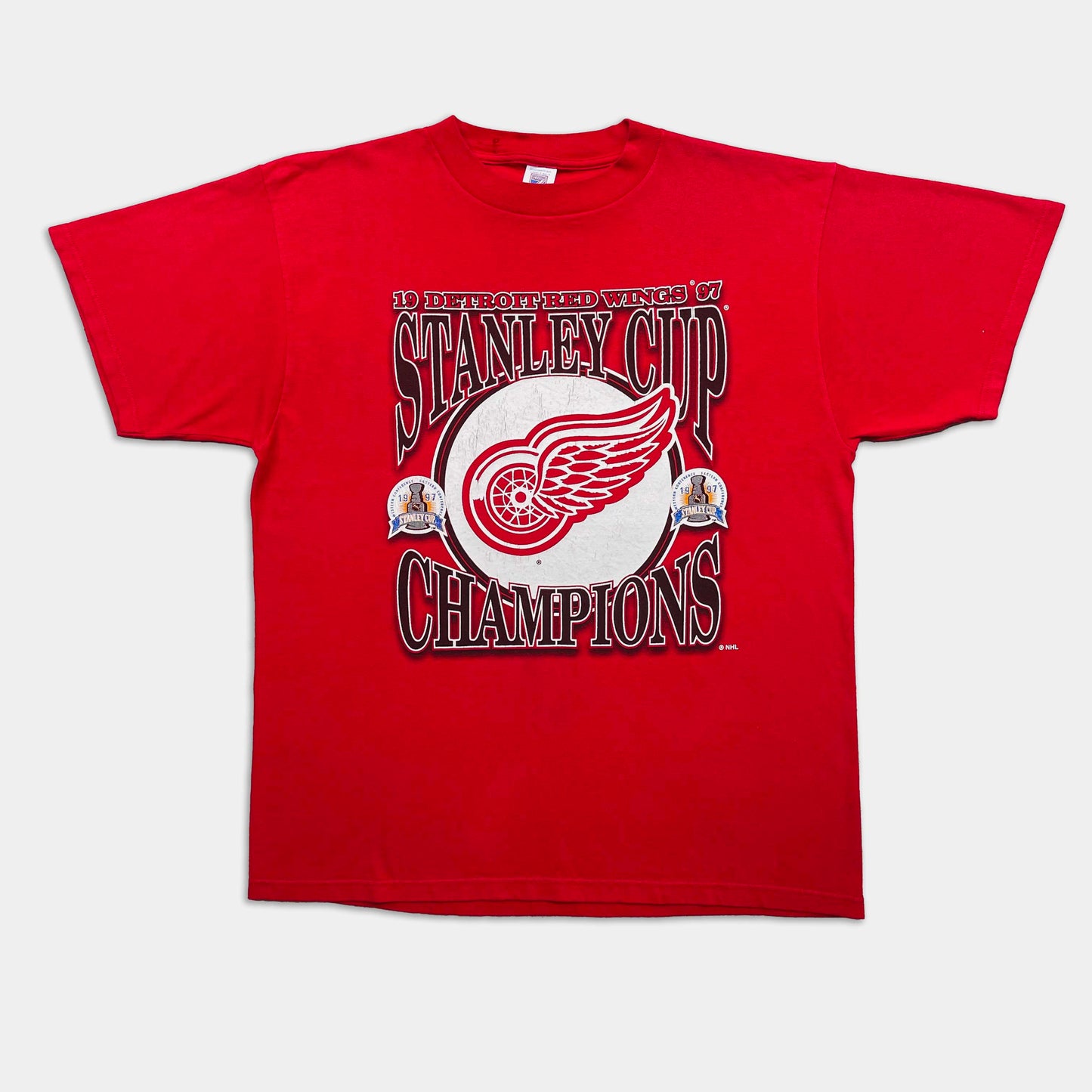 Detroit Red Wings Stanley Cup Champions T-Shirt - 1997 - XL