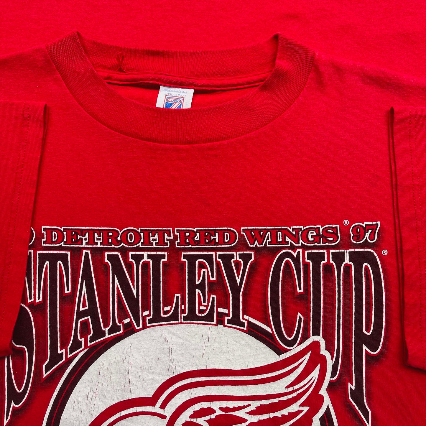 Detroit Red Wings Stanley Cup Champions T-Shirt - 1997 - XL