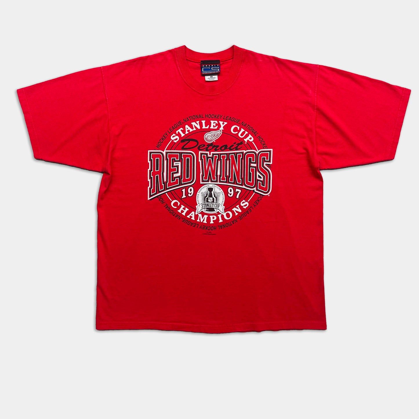 Detroit Red Wings Stanley Cup Champions T-Shirt - 1997 - XL