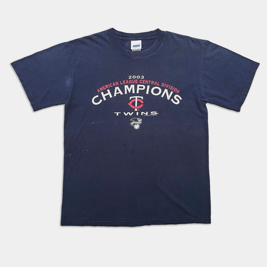 Minnesota Twins AL Central Champs T-Shirt - 2003 - L