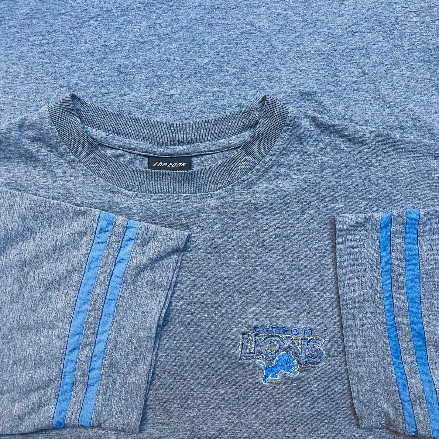 Detroit Lions Embroidered T-Shirt - 1990s - L