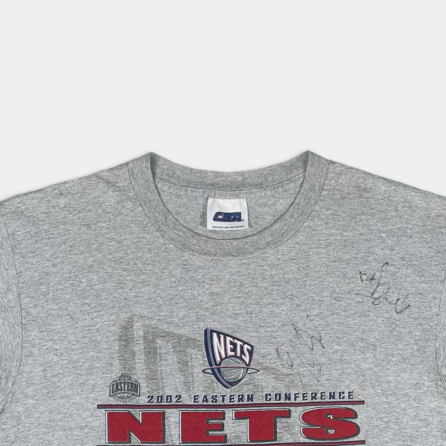 New Jersey Nets 2002 Signed Eastern Conference Champions T-Shirt - 2002 - L