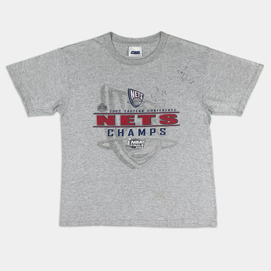 New Jersey Nets 2002 Signed Eastern Conference Champions T-Shirt - 2002 - L