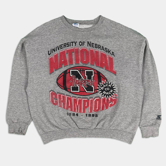 Nebraska Huskers National Champions Sweatshirt - 1990s - L