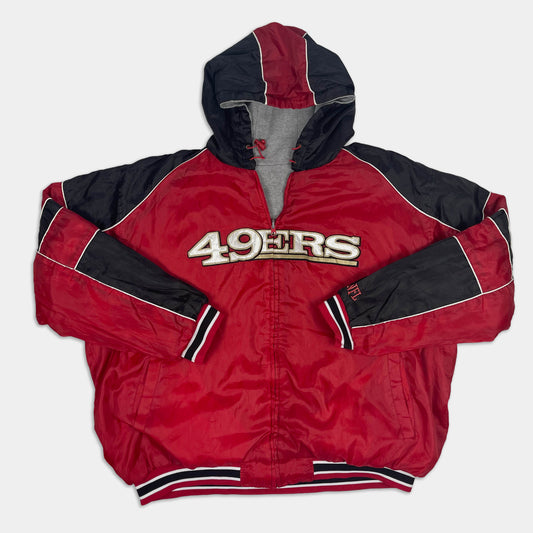 San Francisco 49ers Reversible Zip-Up Jacket - 1990s - XXXL